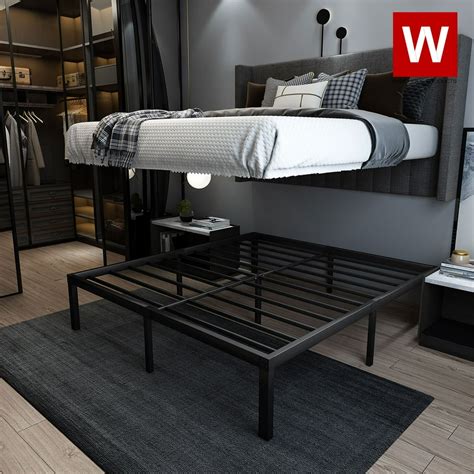 metal king size bed platform